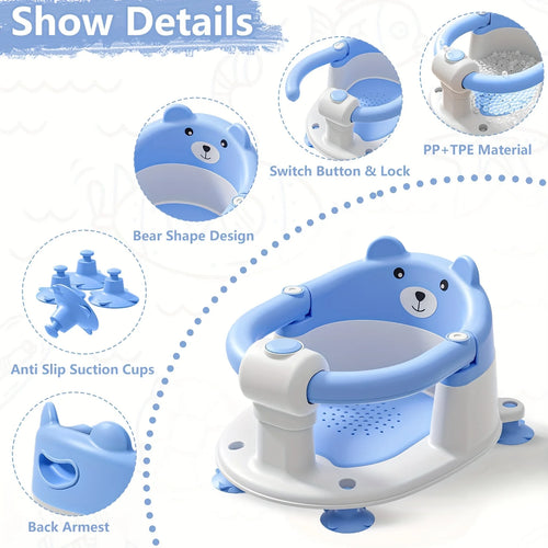 baby bath seat for babies non-slip toddler bath seat