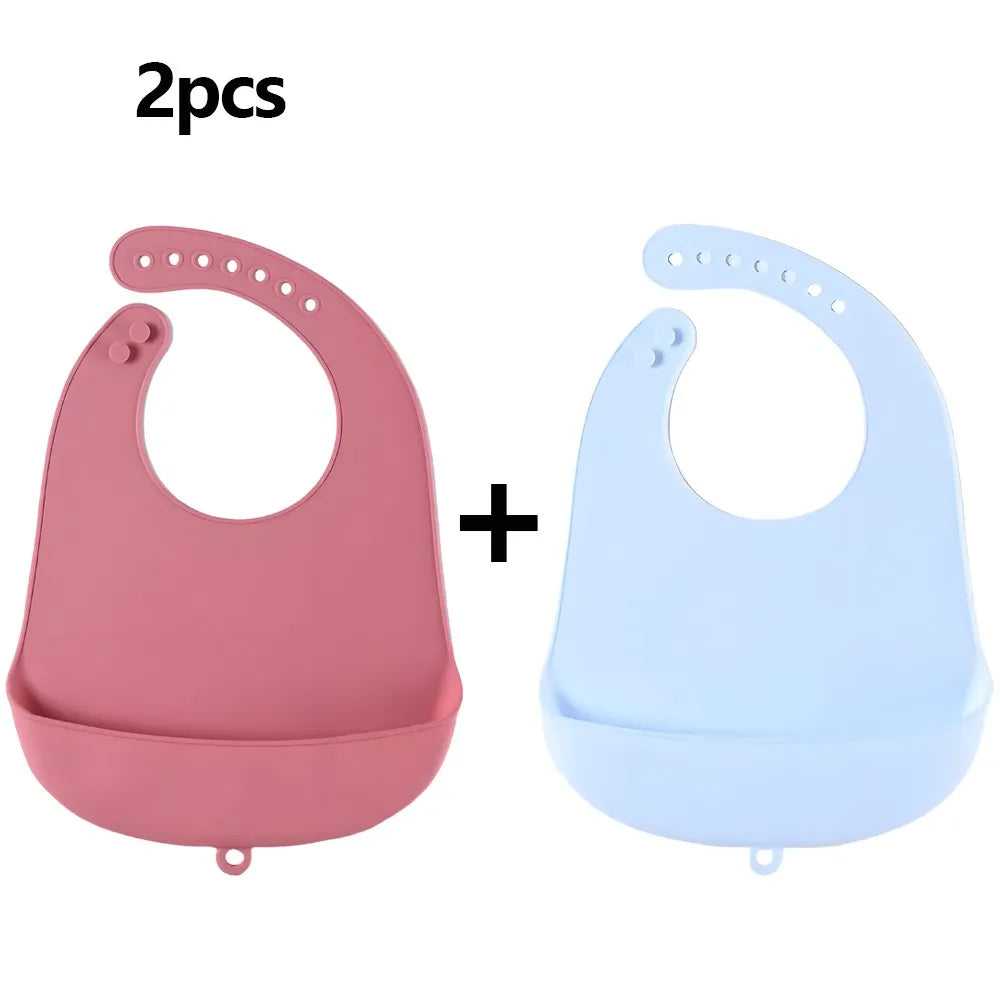 soft Silicone baby bibs waterproof feeding bib