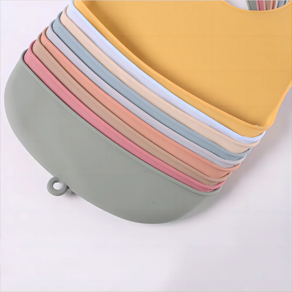 soft Silicone baby bibs waterproof feeding bib