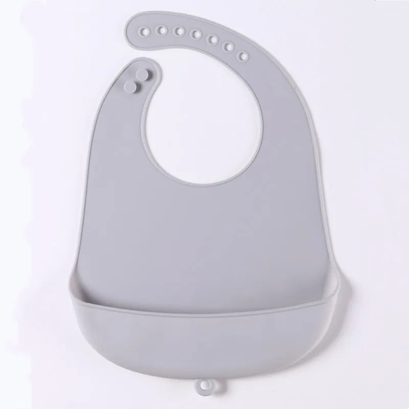 soft Silicone baby bibs waterproof feeding bib