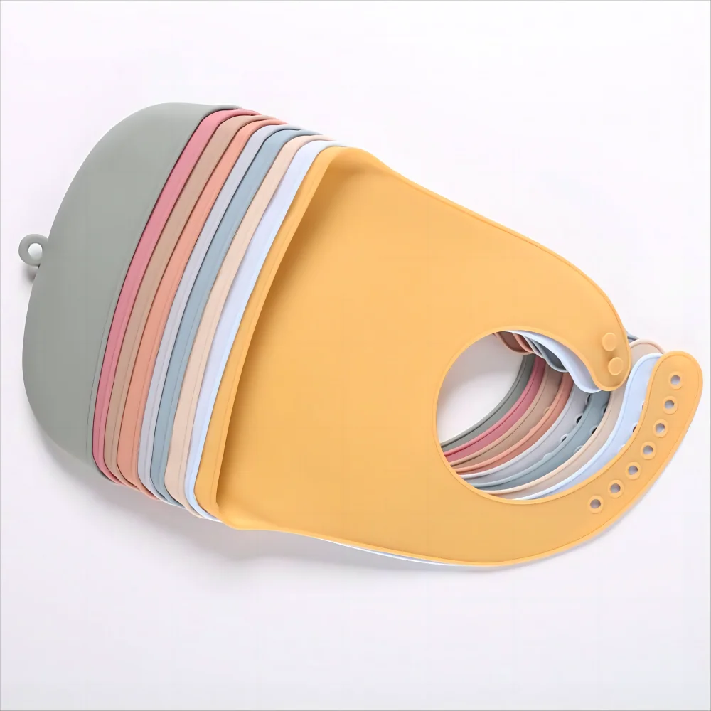 soft Silicone baby bibs waterproof feeding bib