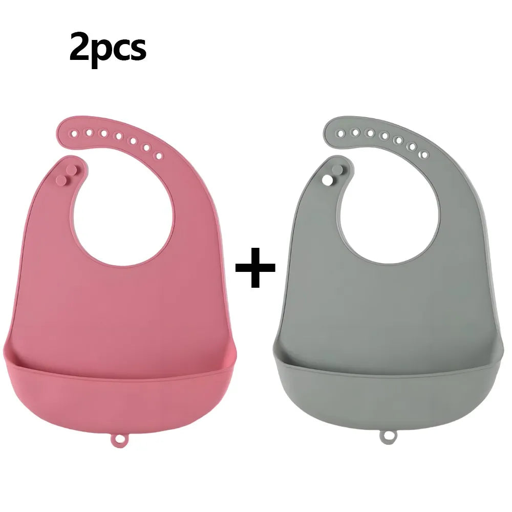 soft Silicone baby bibs waterproof feeding bib