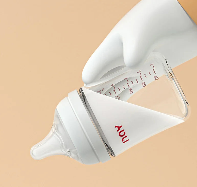anti-colic baby bottle wide neck glass feeding bottle
