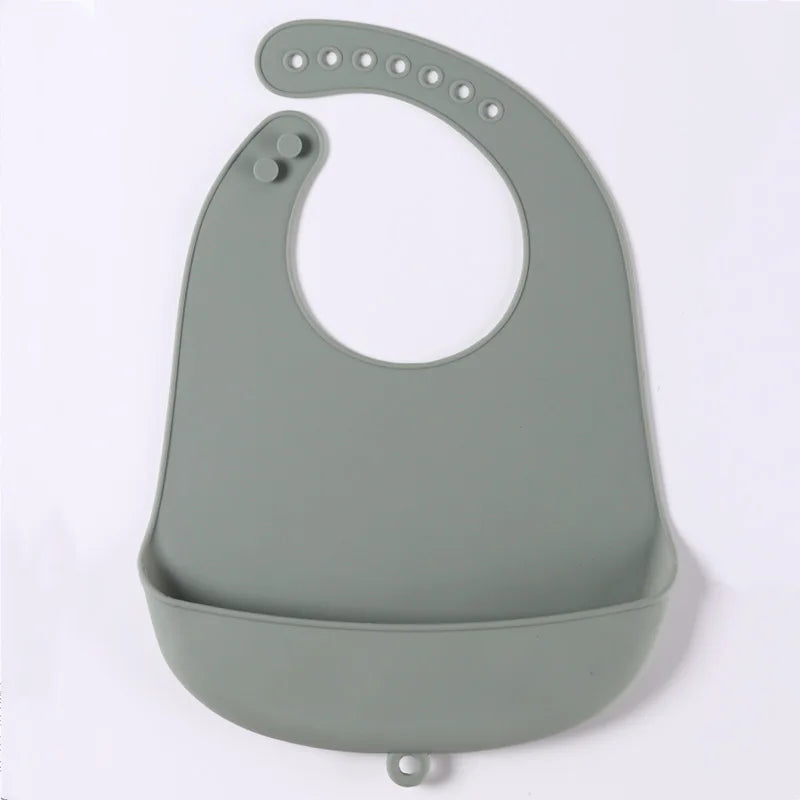 soft Silicone baby bibs waterproof feeding bib