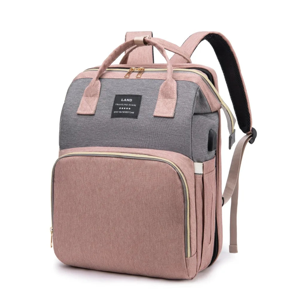BabyBloom portable diaper bag & travel crib