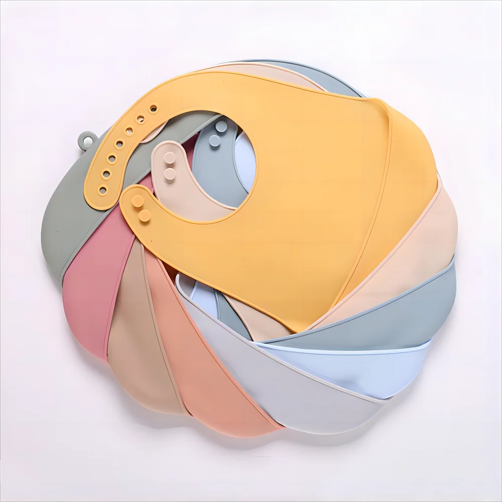 soft Silicone baby bibs waterproof feeding bib